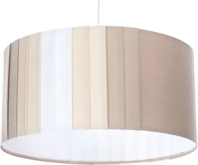 Lustră pe cablu STRIPES, 1xE27/60W/230V, Ø 60 cm, bej