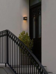 Aplica Perete Exterior, Lumina Indirecta, Protectie IP54, Rivo negru