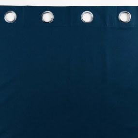 Draperie albastru-închis blackout din microfibră 140x260 cm Obscure – douceur d'intérieur