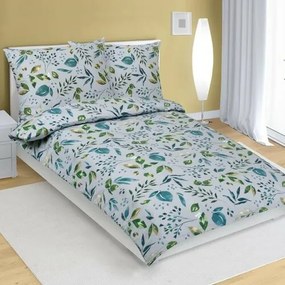 Lenjerie de pat din bumbac Bellatex Lupin verde ,140 x 220 cm, 70 x 90 cm, 140 x 220 cm, 70 x 90 cm