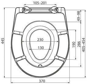 Capac WC, Alcadrain, cu soft close, cu insert pentru copii, duroplast, alb