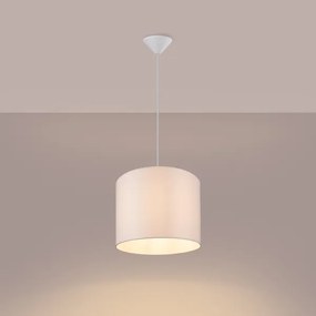 Lustră pe cablu Sollux SL.1403 NOVA 1xE27/15W/230V d. 30 cm alb