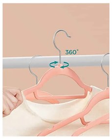 Set 50 umerase din catifea, Songmics, Roz / Silver, CRF50PK, 43 cm