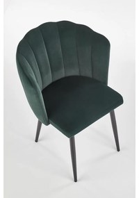 Scaun de bucaterie Bernita, verde/negru