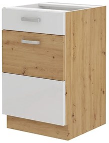 Dulap pentru alimente Arryn 60 LO-210 2F (stejar artisan + alb lucios). 1024700