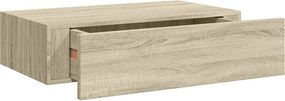 vidaXL Dulap de perete cu sertar, stejar, 40x23,5x10 cm, MDF