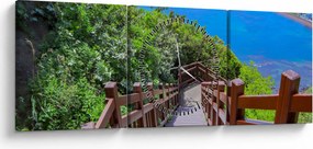 Tablou - Panorama (cu ceas) (90x30 cm)