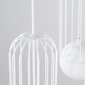 Lustră pe cablu Sollux SL.1335 BRINA 3xG9/8W/230V alb