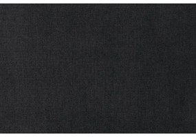 Canapea extensibilă cu spațiu de depozitare și taburet PALERMO, neagră, pe stânga