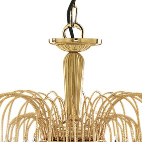 Lustra cristal suspendata design elegant Waterfall gold 3L 5173-3 SRT