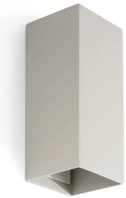 Aplica perete aluminiu gri, 2xGU10, LUNE square