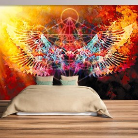 Fototapet - Merkaba cu aripi, abstracție (147x102 cm)