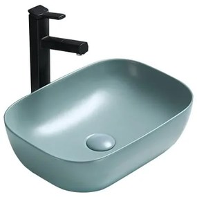 Mexen Rita chiuvetă pe blat 45 x 32 cm, Verde deschis mat - 21084548