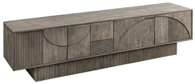 Comoda TV cu model optic 3D, Lemn, ART DECO 200cm