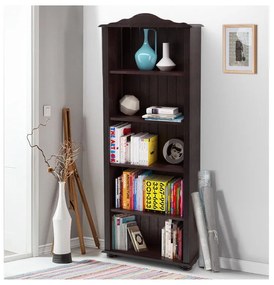 Bibliotecă maro din lemn de pin 70x181 cm Ella – Støraa