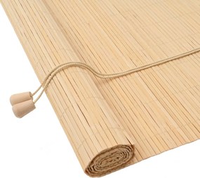 vidaXL Rulou textil cu perdele Manual Natură 80 x 160 cm Bambus