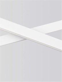 Lustra LED suspendata design modern X-LINE alba