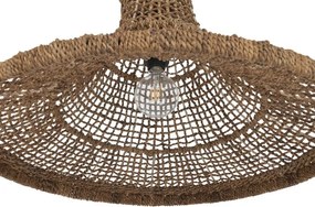 Lustră suspendată Balinese natural, 75x75x55 , din fibra naturală "Amani"