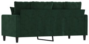Canapea cu 2 locuri, verde inchis, 140 cm, catifea Verde inchis, 158 x 77 x 80 cm