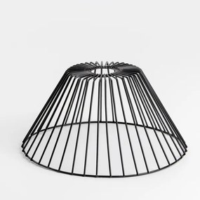 Brilagi - Plafonieră LED aplicată CERIA WIRE, 1xE27/40W/230V, Ø 30 cm, negru/stejar