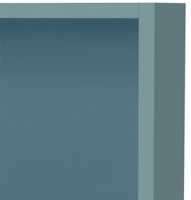 Boxie dulap de perete deschis 40x40x27 cm albastru petrol