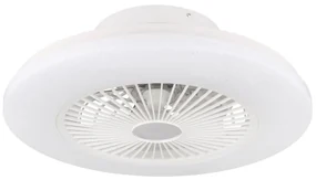 Lustra LED cu ventilator si telecomanda design modern Kello alb