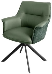 Set 2 scaune Pivotante, Piele Naturala LE GRAND verde