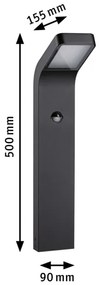 Paulmann 94747 - Lampă LED 7,5W IP44 cu senzor KULMA 230V pentru exterior