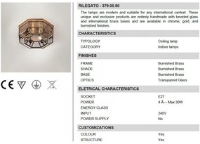 Plafonier design clasic finisaj brunito Il Rilegato 379.00.80