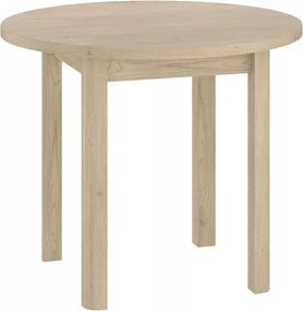 Masă de sufragerie rotunda ADAM 80x80 cm, decor stejar Cremona Torro
