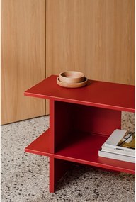 Etajeră roșie din metal 160x57x37 cm Hes – noo.ma