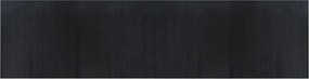 vidaXL Covor dreptunghiular, negru, 100x400 cm, bambus