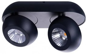 Spot LED aplicat directionabil de tavan/plafon OJOS 2 negru