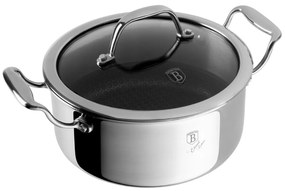 Oală inox cu capac 20 cm, 2.7 L Berlinger Haus BH 8508, Eternal Collection, strat Eterna rezistent, antiaderentă, pentru toate plitele