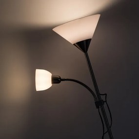 Brilagi - Lampă de podea ARIANA 1xE27/100W/230V + 1xE14/25W crom mat