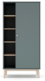 Șifonier de copii verde prăfuit 90x180x52 cm Esteban – Marckeric
