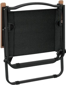 Scaun pliabil pentru drumeții cu capacitate de 130 kg - negru