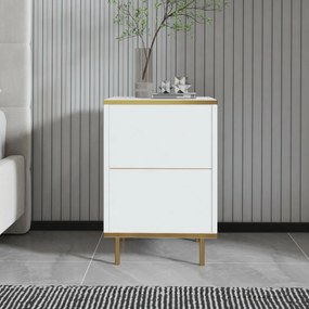 Noptieră Imaj White and Gold