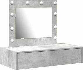 vidaXL Masă de Machiaj cu sertar Gri 83 x 40 x 70 cm Lemn compozit