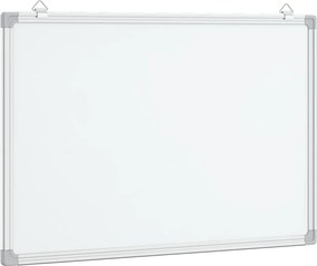vidaXL Tablă magnetică, alb, 80x60x1,7 cm, aluminiu