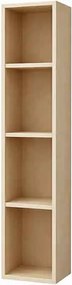 Dulap coloana mare suspendat KolpaSan Storia cu rafturi 28x150 cm finisaj lemn acacia
