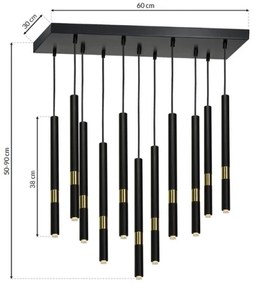 Lustră pe cablu MONZA 11xG9/7W/230V