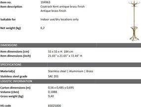 Cuier haine design LUX Kent, alama antica 104963 HZ