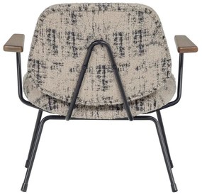 Fotoliu bej cu tapițerie din chenille Aure – WOOOD