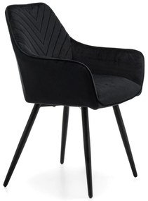 JAKS SCAUN DE SUFRAGERIE VASTO VELUR NEGRU