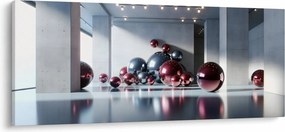 Tablou - Spațiu 3D cu bile II. (120x50 cm)