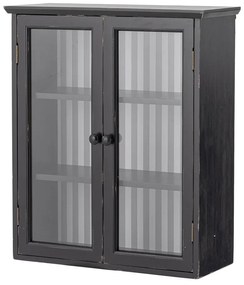 Vitrină neagră din lemn de brad suspendată 51,5x66,5x22,5 cm Hazem – Bloomingville