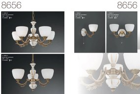 Candelabru din alama cu 5 brate design italian 8656