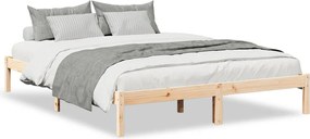 vidaXL Cadru pat foarte lung fără saltea, 140x220 cm, lemn masiv pin