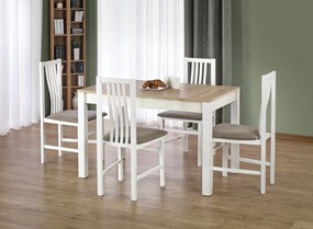 Masa Ksawery stejar sonoma/alb - L 120 x l 68 x h 76 cm